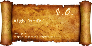 Vigh Ottó névjegykártya
