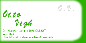 otto vigh business card